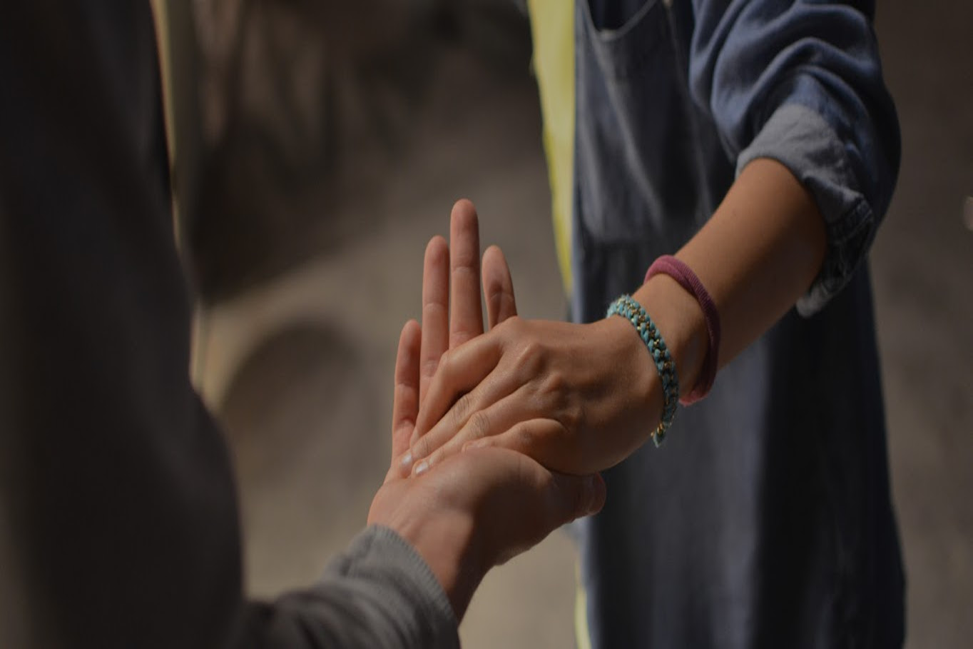 Hands holding