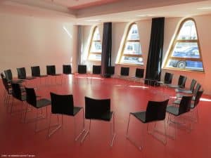 A group circle allows participants to talk about their problems - an essential part in addiction recovery