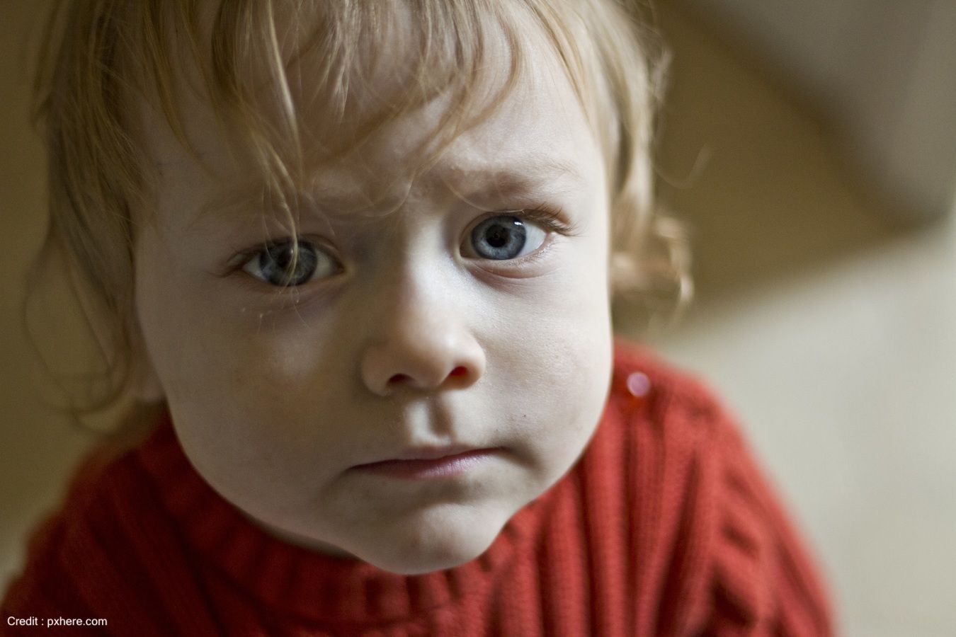 Close up shot of a baby