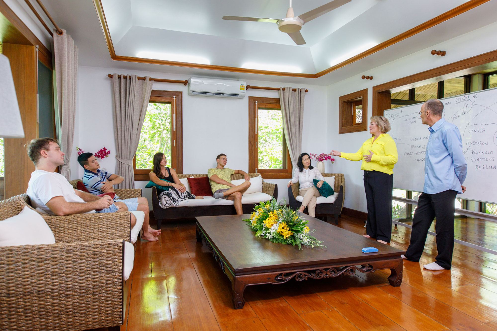 Group Counselling Therapy at The Dawn Rehab Thailand