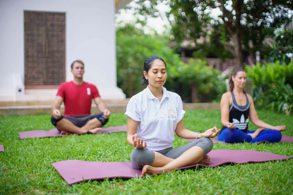 Mindfulness class - a holistic element of addiction rehab Thailand at The Dawn