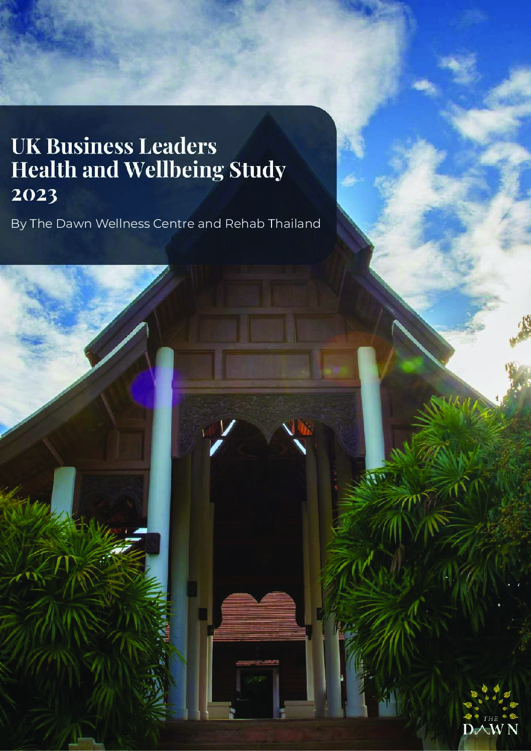 First page of UK Business Leaders Health and Wellbeing Study 2023: Full Report
