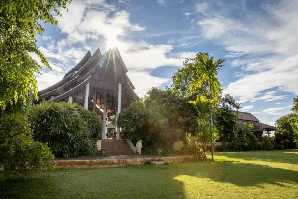 pavilion sun shining on top trees - How Long Is Alcohol Rehab? Length of Alcohol Rehab & Detox